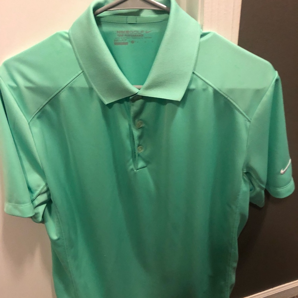 Nike mens dri fit golf polo lime green size M